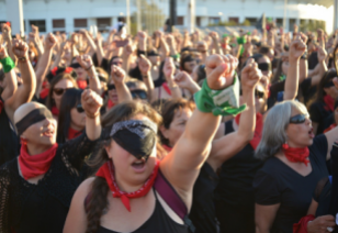 feministes, manifestation, vert, IVG, Argentine