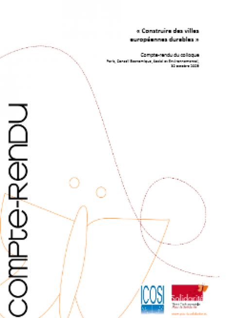 image couverture construire des villes européennes durables