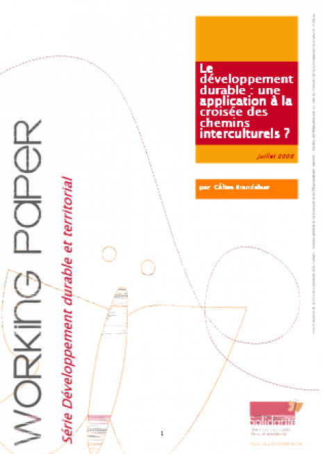 image couverture développement durable application à la croisée des chemins interculturels