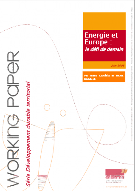 image couverture europe et énergie le défi de demain