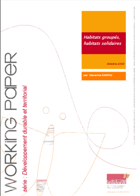 image couverture habitats groupés, habitats solidaires