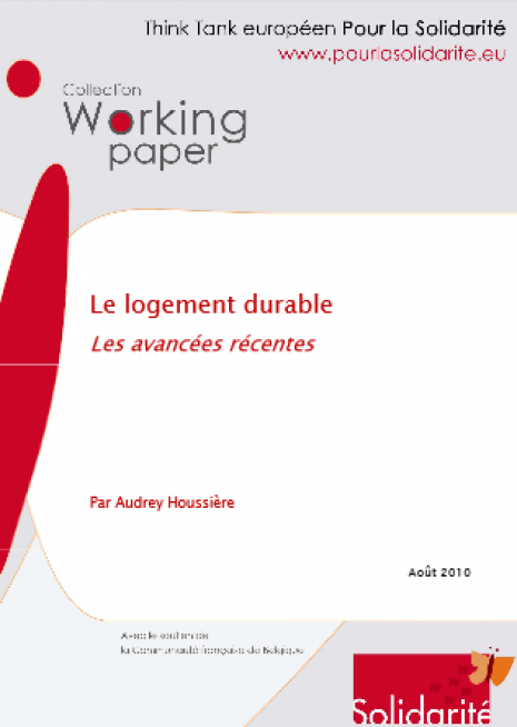 image couverture Le logement durable Les avancées récentes 