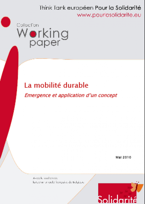 image couverture La mobilité durable Emergence et application d’un concept