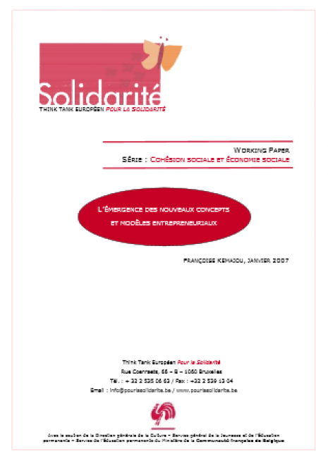 image couverture émergence de nouveaux modèles et concepts entrepreneuriaux