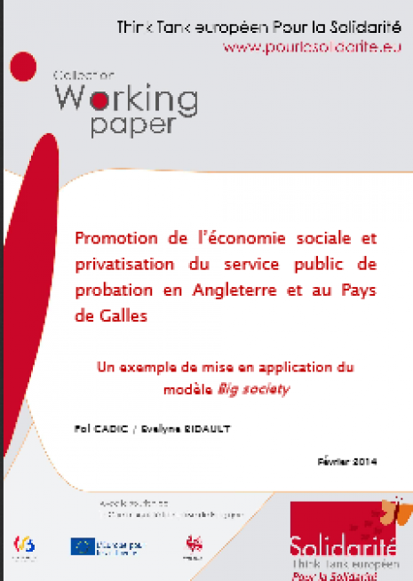 image couverture Promotion de l’économie sociale et privatisation du service public de probation en Angleterre et au Pays de Galles