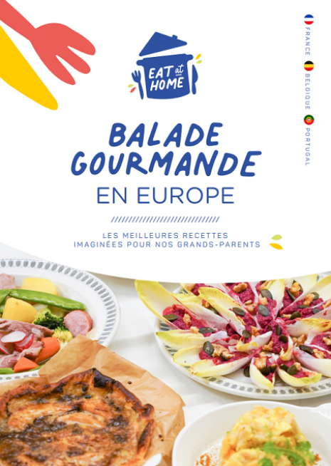 Couverture du livre de recettes adaptées du projet Eat@Home