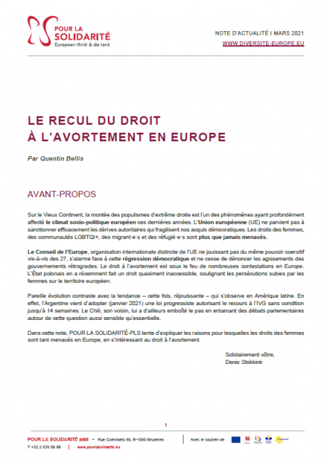 recul avortement europe